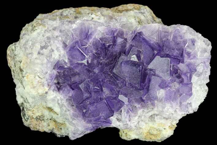 Purple Cubic Fluorite Crystal Cluster - Morocco #108707